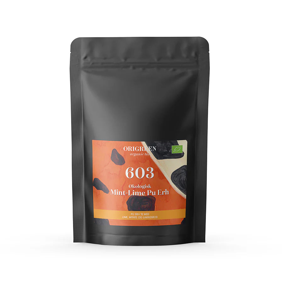 økologisk Pu-erh mint lime 100g løsvekt