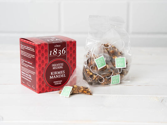 Fair almond fruktblanding m mandel 15 pyramide teposer