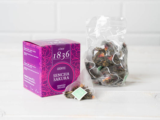 grønn sencha m kirsebærsmak pk 15 teposer