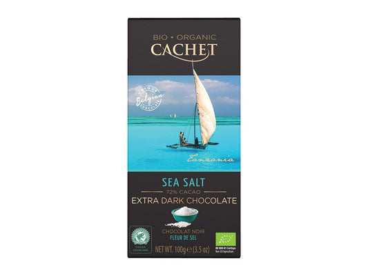 økologisk mørk sjokolade m/havsalt 90g