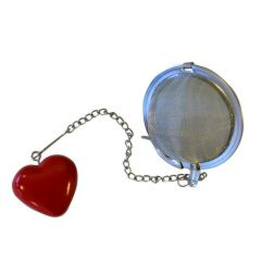 Teball m rødt hjerte