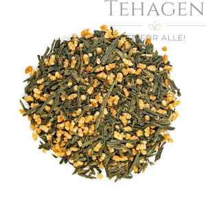 økologisk Genmaicha te i løsvekt.