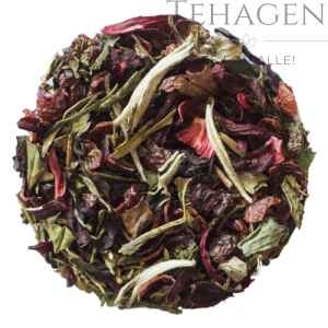 økologisk hvit & grønn te med kirsebær løsvekt